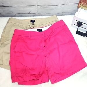 J by J. CREW 100% cotton lightweight shorts Lot of 2 size 4